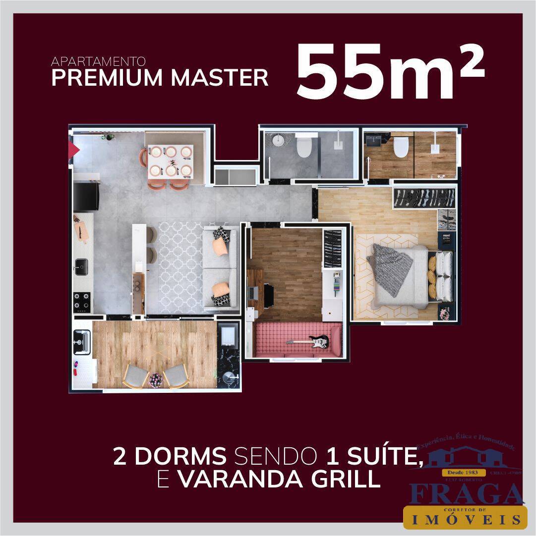 Apartamento à venda com 2 quartos, 55m² - Foto 10